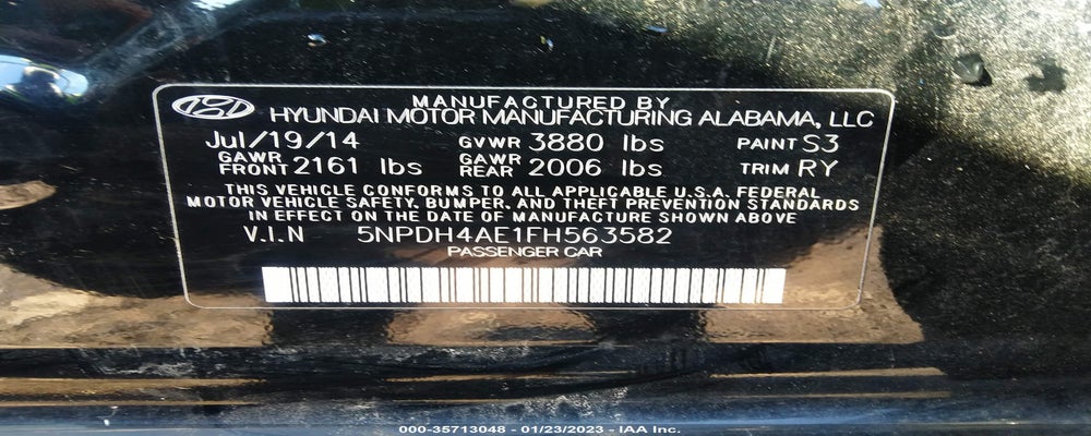 5NPDH4AE1FH563582 2015 HYUNDAI ELANTRA photo no. 9