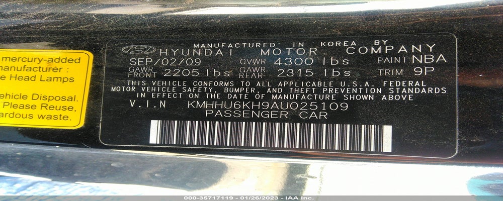 KMHHU6KH9AU025109 2010 HYUNDAI GENESIS COUPE photo no. 9