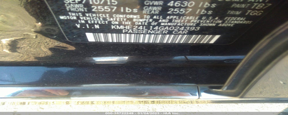 KMHE24L14GA024393 2016 HYUNDAI SONATA HYBRID photo no. 9