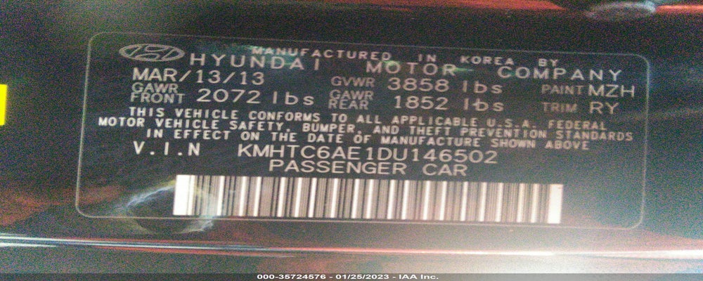 KMHTC6AE1DU146502 2013 HYUNDAI VELOSTER photo no. 9