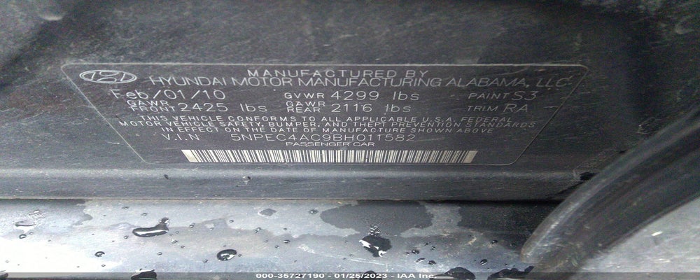 5NPEC4AC9BH011582 2011 HYUNDAI SONATA photo no. 9
