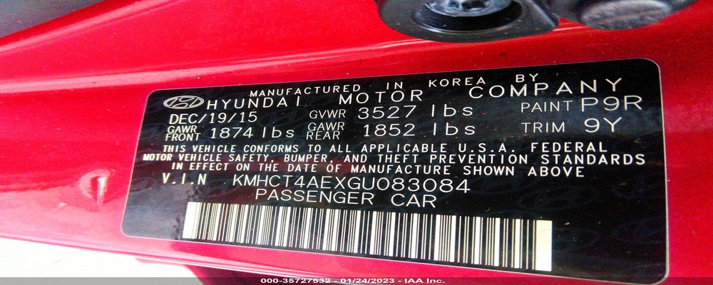 KMHCT4AEXGU083084 2016 HYUNDAI ACCENT photo no. 9