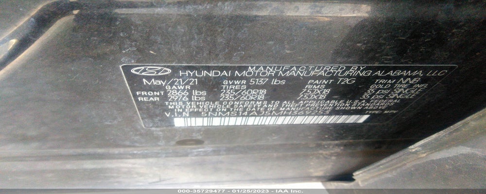 5NMS14AJ5MH369253 2021 HYUNDAI SANTA FE photo no. 9