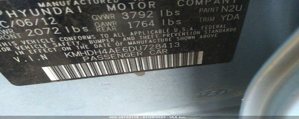 KMHDH4AE6DU728413 2013 HYUNDAI ELANTRA photo no. 9