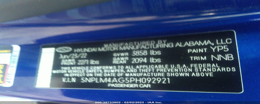 5NPLM4AG5PH092921 2023 HYUNDAI ELANTRA photo no. 9
