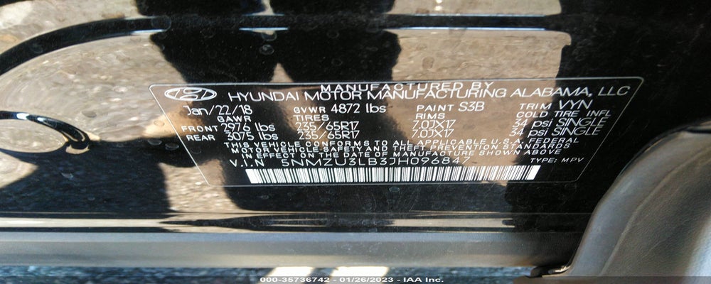 5NMZU3LB3JH096847 2018 HYUNDAI SANTA FE SPORT photo no. 9