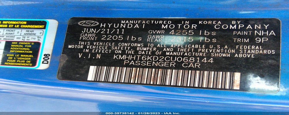 KMHHT6KD2CU068144 2012 HYUNDAI GENESIS COUPE photo no. 9
