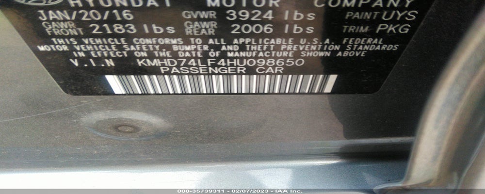 KMHD74LF4HU098650 2017 HYUNDAI ELANTRA photo no. 9