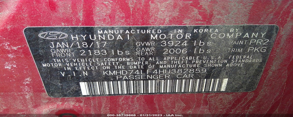 KMHD74LF4HU382859 2017 HYUNDAI ELANTRA photo no. 9