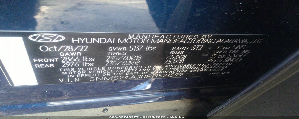 5NMS24AJ0PH521599 2023 HYUNDAI SANTA FE photo no. 9