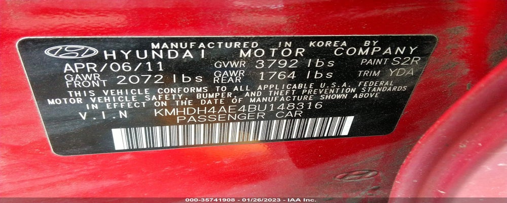 KMHDH4AE4BU148316 2011 HYUNDAI ELANTRA photo no. 9