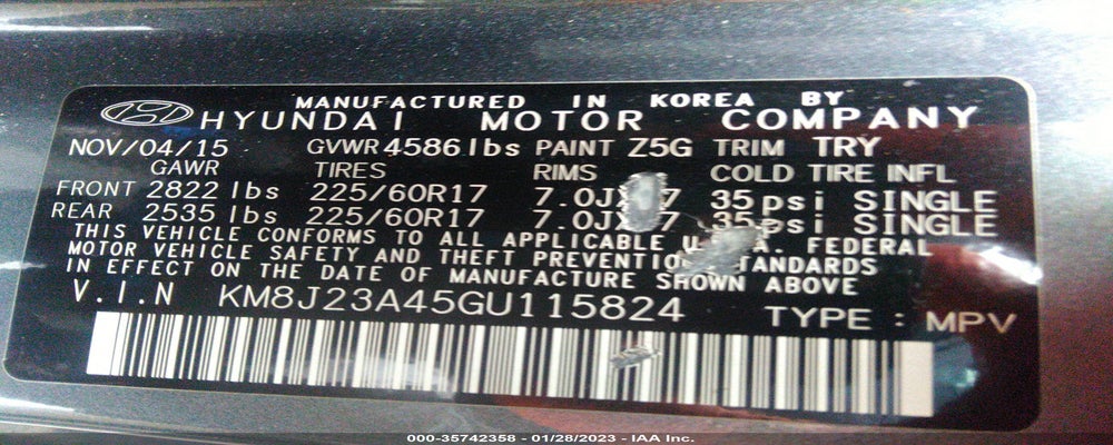KM8J23A45GU115824 2016 HYUNDAI TUCSON photo no. 9