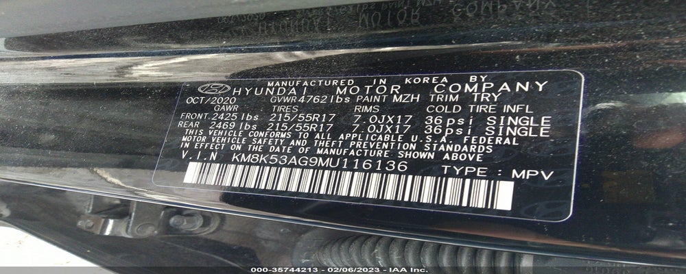 KM8K53AG9MU116136 2021 HYUNDAI KONA EV photo no. 9