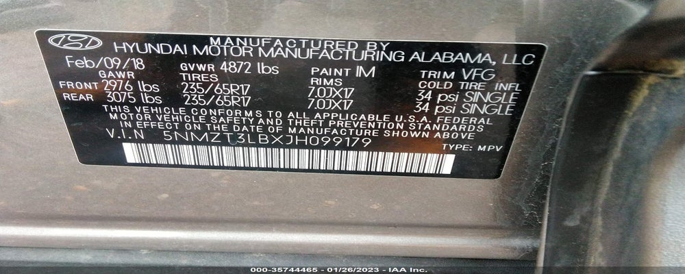 5NMZT3LBXJH099179 2018 HYUNDAI SANTA FE SPORT photo no. 9