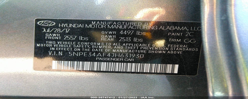 5NPE34AF4JH631930 2018 HYUNDAI SONATA photo no. 9