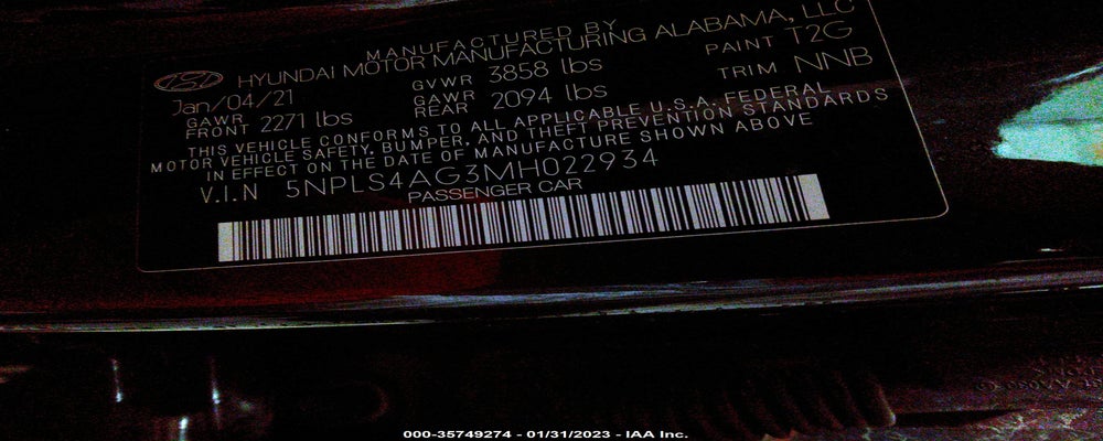 5NPLS4AG3MH022934 2021 HYUNDAI ELANTRA photo no. 9