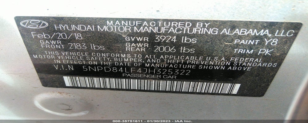 5NPD84LF4JH325322 2018 HYUNDAI ELANTRA photo no. 9