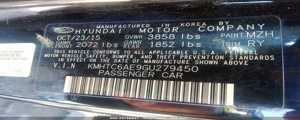 KMHTC6AE9GU279450 2016 HYUNDAI VELOSTER photo no. 9