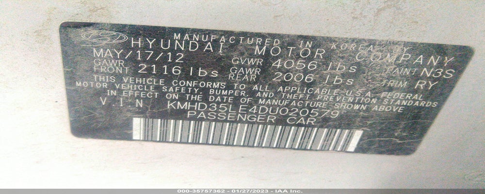 KMHD35LE4DU020579 2013 HYUNDAI ELANTRA GT photo no. 9
