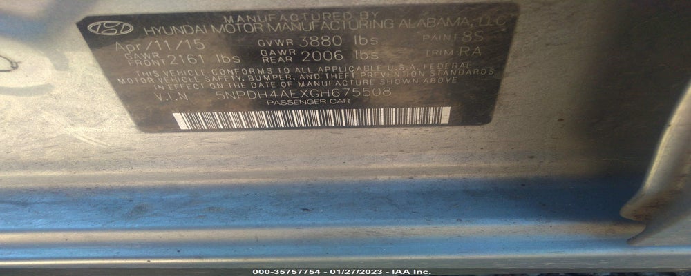 5NPDH4AEXGH675508 2016 HYUNDAI ELANTRA photo no. 9