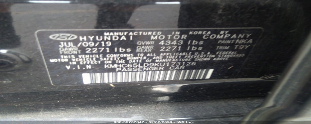 KMHC65LD9KU173126 2019 HYUNDAI IONIQ PLUG-IN HYBRID photo no. 9
