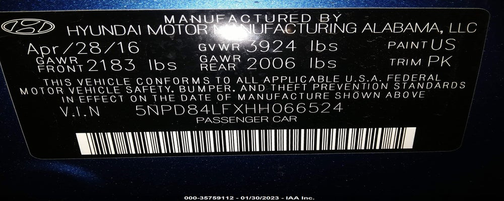5NPD84LFXHH066524 2017 HYUNDAI ELANTRA photo no. 9
