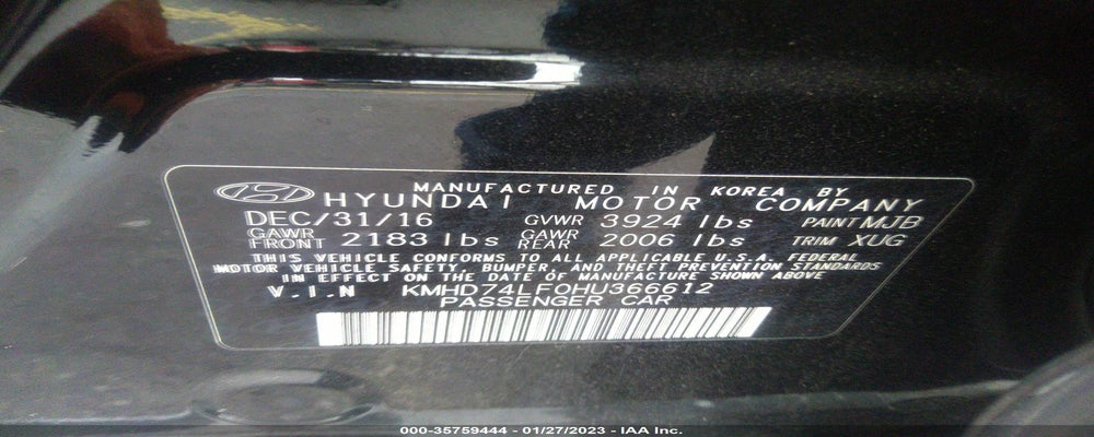 KMHD74LF0HU366612 2017 HYUNDAI ELANTRA photo no. 9