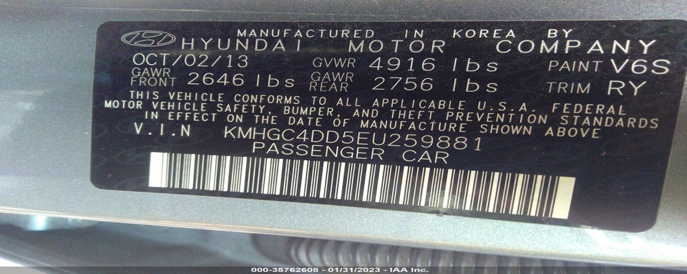 KMHGC4DD5EU259881 2014 HYUNDAI GENESIS photo no. 9