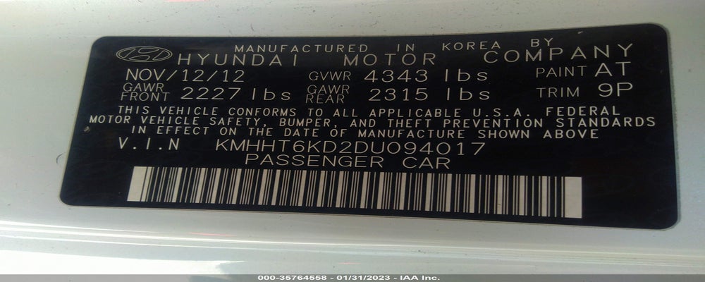KMHHT6KD2DU094017 2013 HYUNDAI GENESIS COUPE photo no. 9
