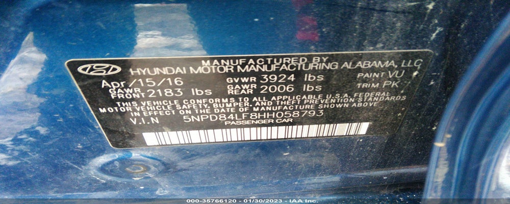 5NPD84LF8HH058793 2017 HYUNDAI ELANTRA photo no. 9
