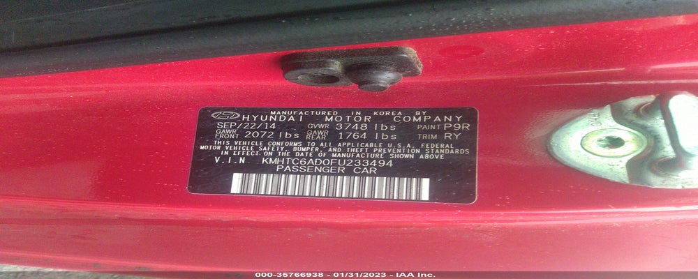 KMHTC6AD0FU233494 2015 HYUNDAI VELOSTER photo no. 9