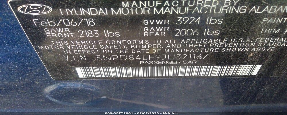 5NPD84LF9JH321167 2018 HYUNDAI ELANTRA photo no. 9