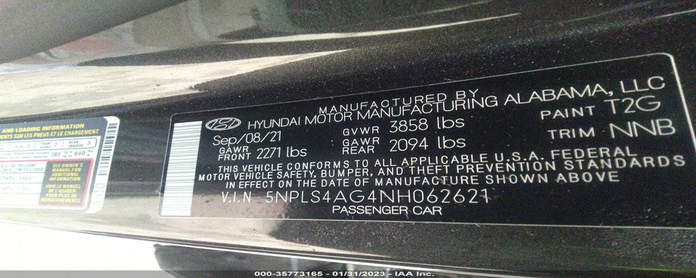 5NPLS4AG4NH062621 2022 HYUNDAI ELANTRA photo no. 9