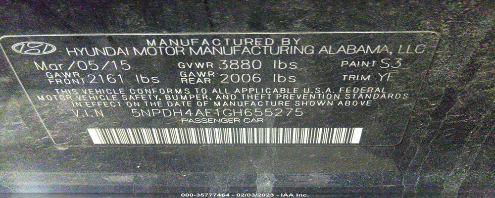 5NPDH4AE1GH655275 2016 HYUNDAI ELANTRA photo no. 9