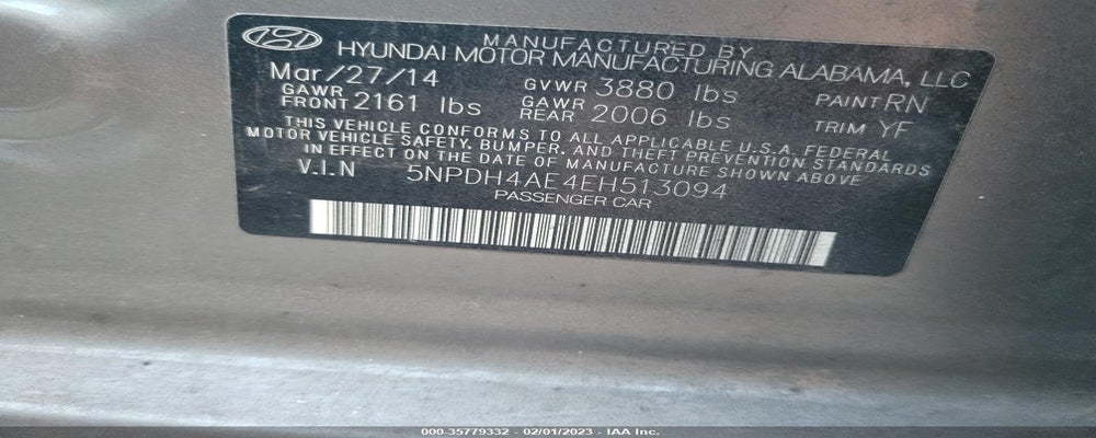 5NPDH4AE4EH513094 2014 HYUNDAI ELANTRA photo no. 9