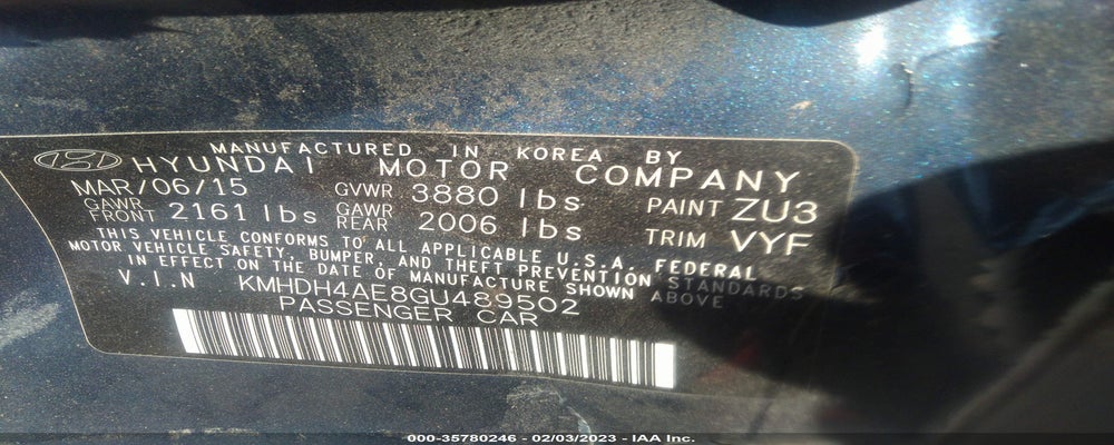 KMHDH4AE8GU489502 2016 HYUNDAI ELANTRA photo no. 9