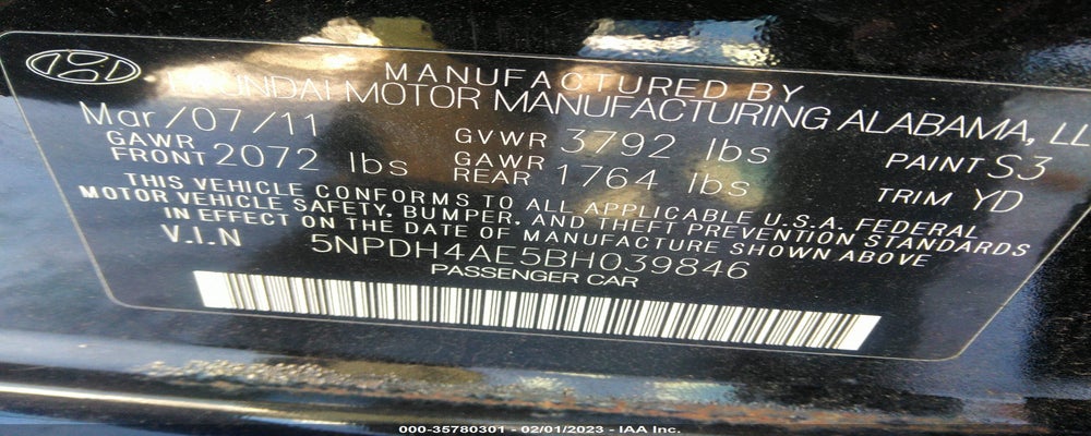 5NPDH4AE5BH039846 2011 HYUNDAI ELANTRA photo no. 9