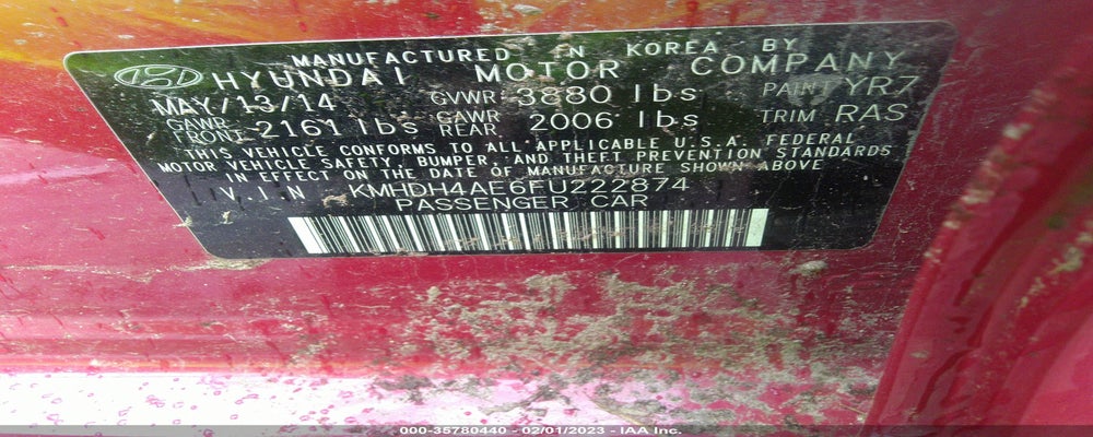 KMHDH4AE6FU222874 2015 HYUNDAI ELANTRA photo no. 9