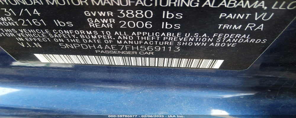 5NPDH4AE7FH569113 2015 HYUNDAI ELANTRA photo no. 9