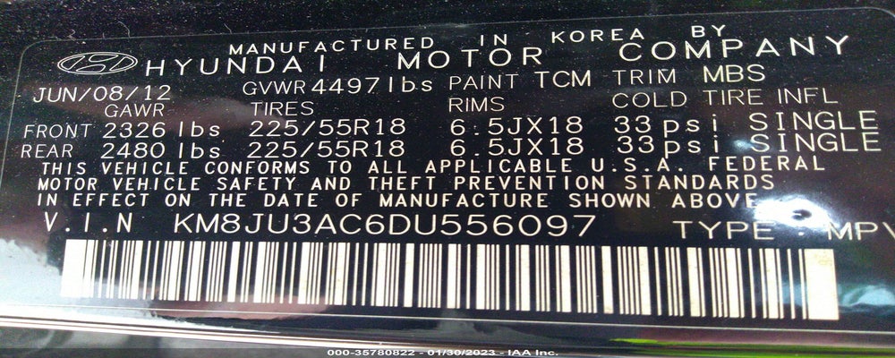 KM8JU3AC6DU556097 2013 HYUNDAI TUCSON photo no. 9