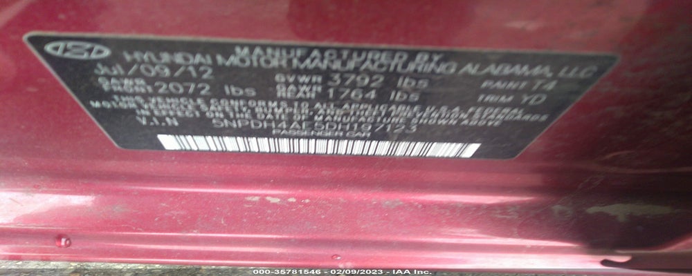 5NPDH4AE5DH197123 2013 HYUNDAI ELANTRA photo no. 9