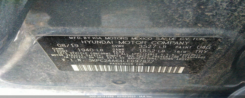 3KPC24A64LE097877 2020 HYUNDAI ACCENT photo no. 9