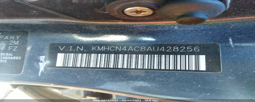 KMHCN4AC8AU428256 2010 HYUNDAI ACCENT photo no. 9