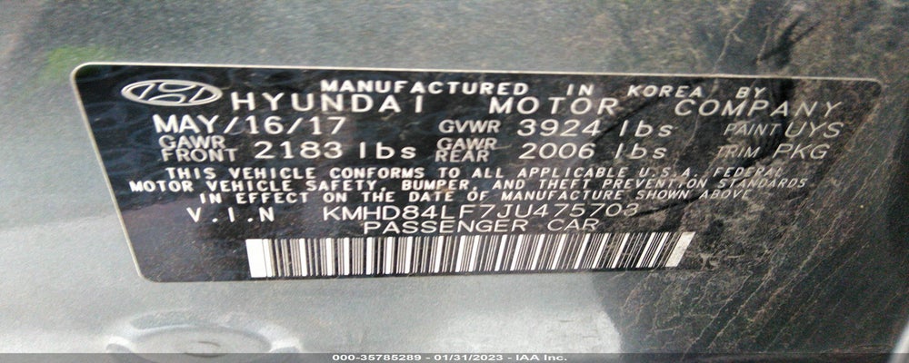 KMHD84LF7JU475703 2018 HYUNDAI ELANTRA photo no. 9