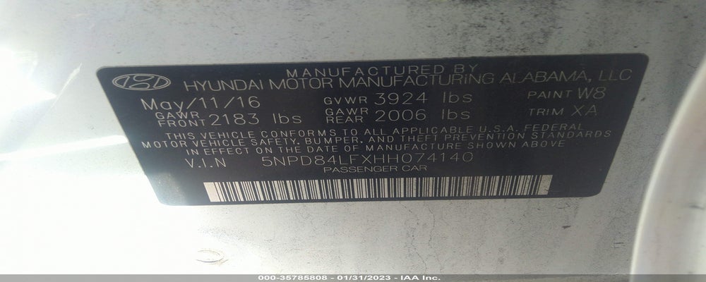 5NPD84LFXHH074140 2017 HYUNDAI ELANTRA photo no. 9