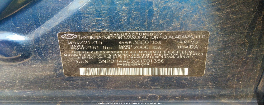 5NPDH4AE2GH701356 2016 HYUNDAI ELANTRA photo no. 9