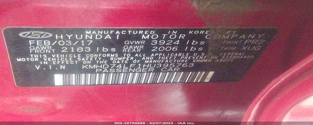 KMHD74LF1HU395763 2017 HYUNDAI ELANTRA photo no. 9