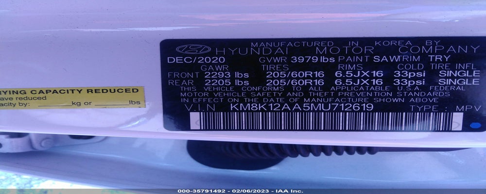 KM8K12AA5MU712619 2021 HYUNDAI KONA photo no. 9