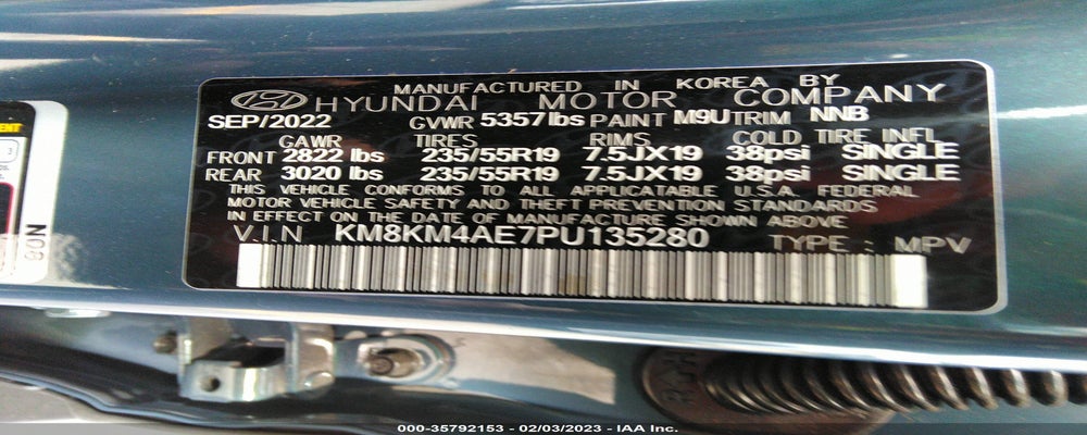 KM8KM4AE7PU135280 2023 HYUNDAI IONIQ 5 photo no. 9