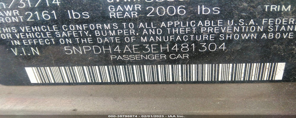 5NPDH4AE3EH481304 2014 HYUNDAI ELANTRA photo no. 9